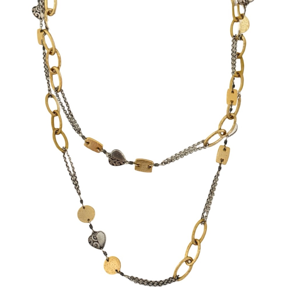 BRIGHTON • Deco Style Look of Love Two-tone Necklace